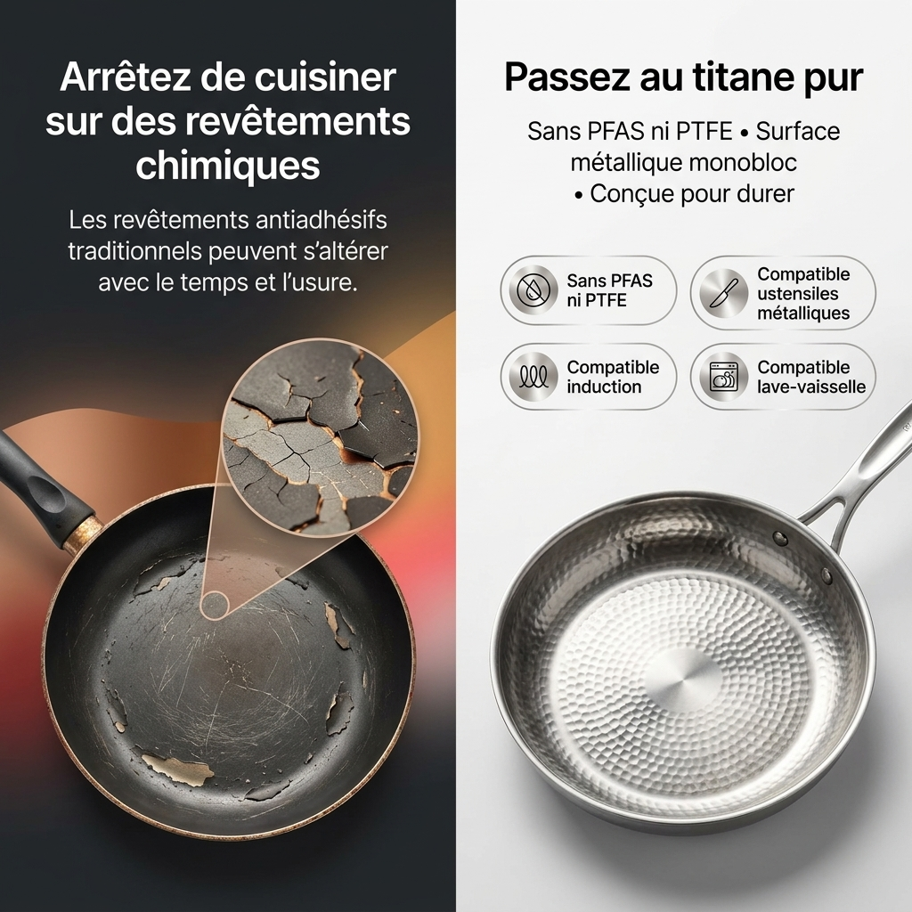 Poêle Pro en Titane